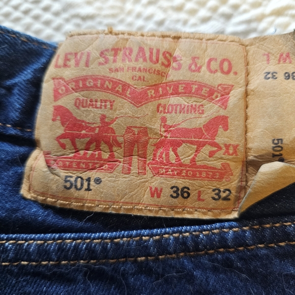 Vintage Men's 501 Original Jeans‎ 36" X 32" - Picture 3 of 4